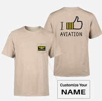 Thumbnail for I Like Aviation Designed Pocket T-Shirts