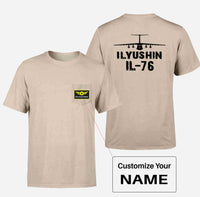 Thumbnail for ILyushin IL-76 & Plane Designed Pocket T-Shirts