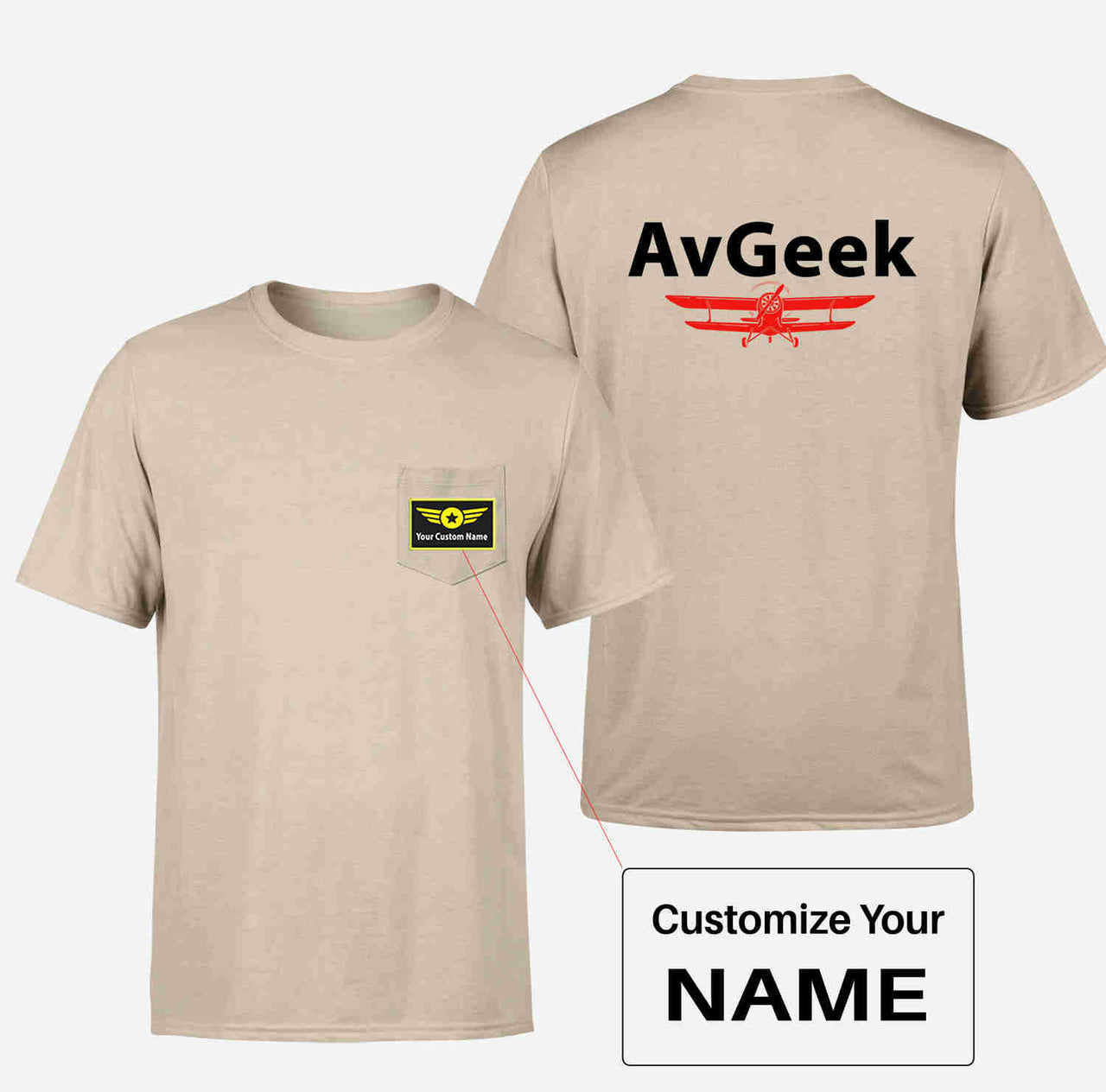 Avgeek Designed Pocket T-Shirts