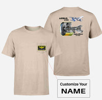 Thumbnail for Airbus A380 & GP7000 Engine Designed Pocket T-Shirts