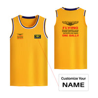 Thumbnail for Flying One Ball Designed Basketball Style Sports Tank Tops