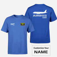 Thumbnail for Airbus A320 Printed Double-Side T-Shirts