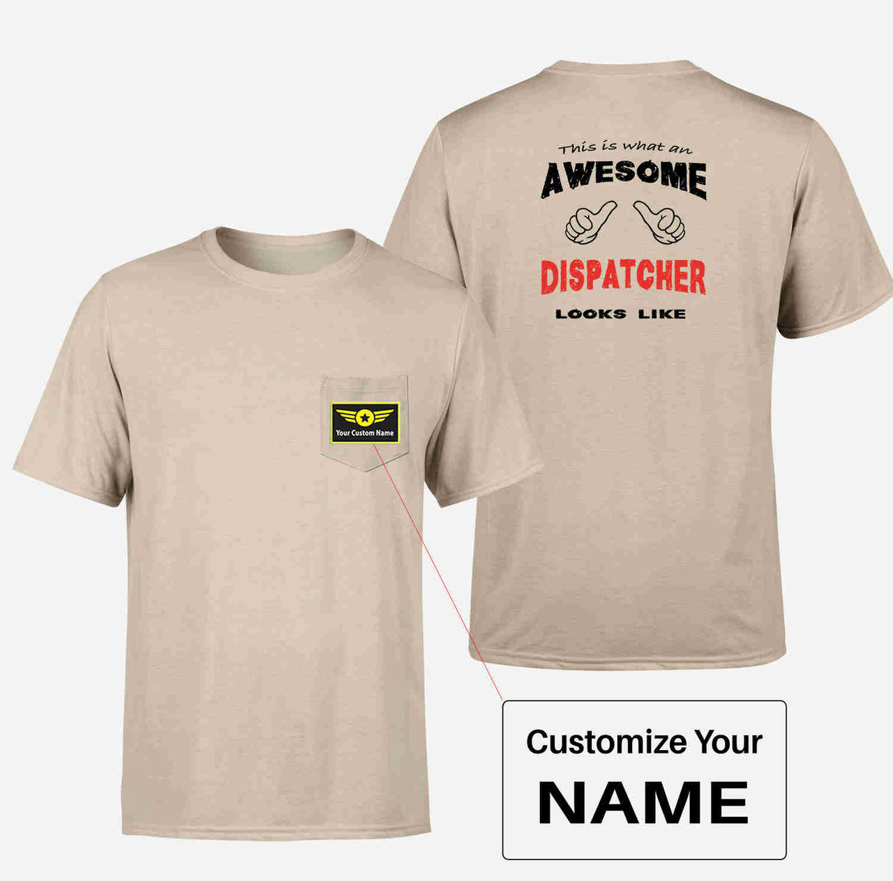 Dispatcher Designed Pocket T-Shirts