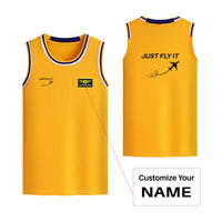 Thumbnail for Just Fly It Designed Basketball Style Sports Tank Tops