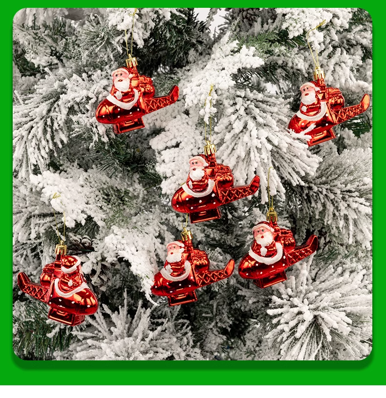 Flying Airplane Santa Claus  for Christmas Tree Didiseaon Ornaments