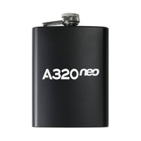 Thumbnail for A320neo & Text Designed Stainless Steel Hip Flasks