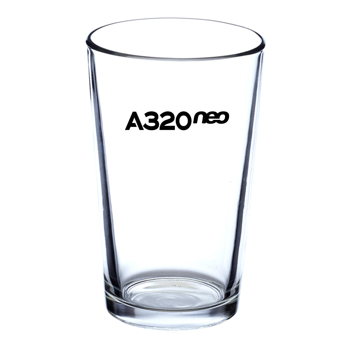 A320neo & Text Designed Beer & Water Glasses