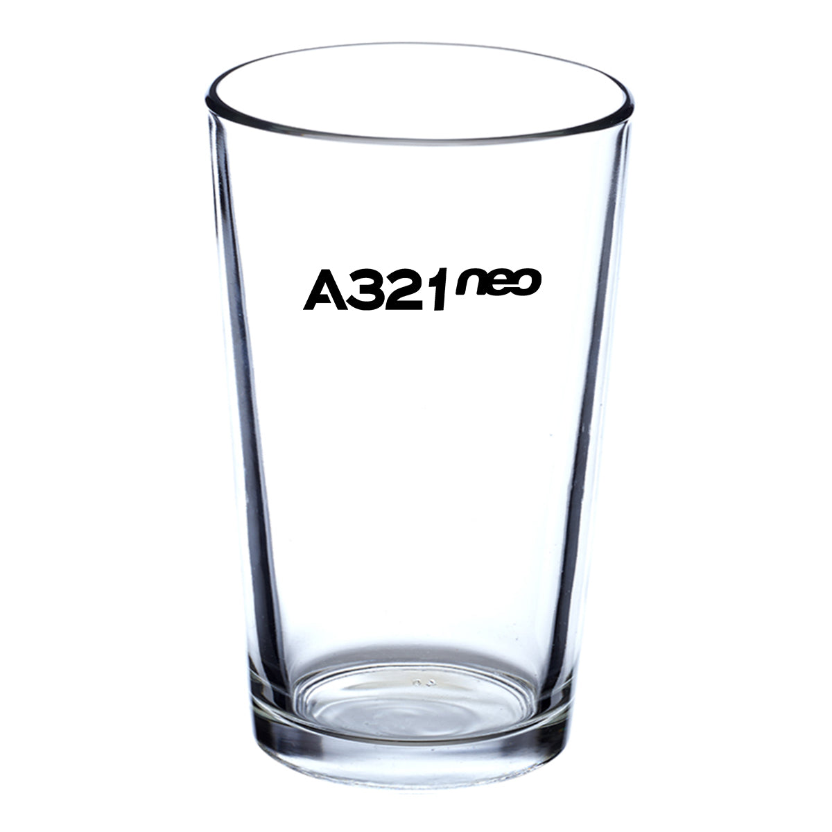 A321neo & Text Designed Beer & Water Glasses