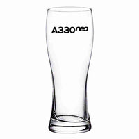 Thumbnail for A330neo & Text Designed Pilsner Beer Glasses