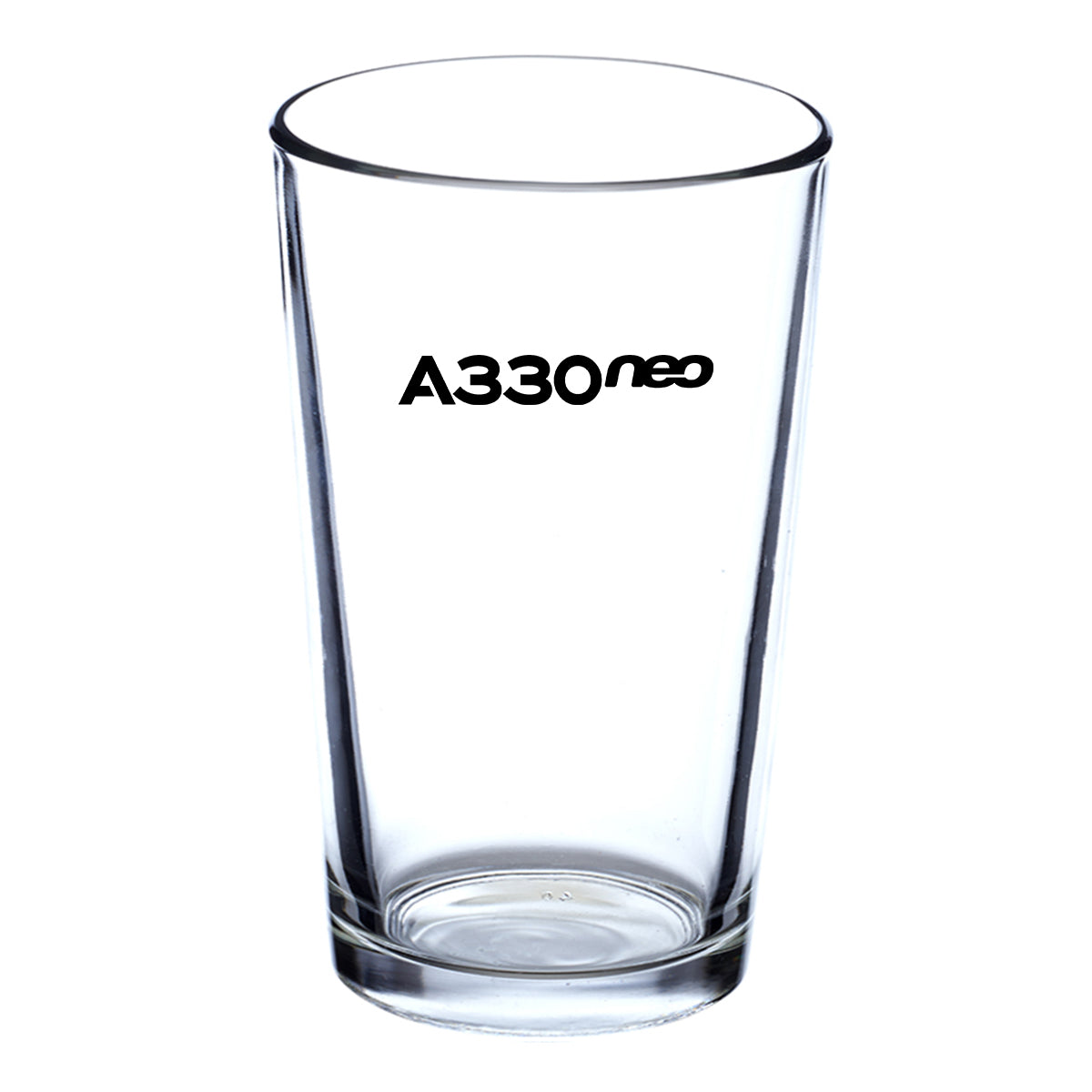 A330neo & Text Designed Beer & Water Glasses