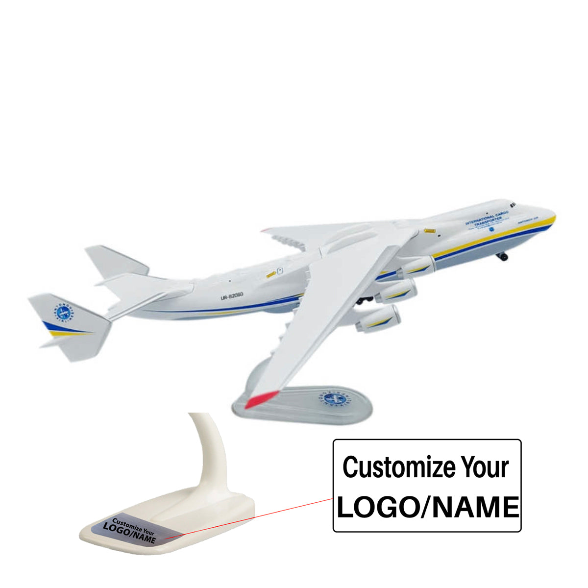 Antonov Ukraine An-225 (AN225) 1/400 Scale Airplane Model (Special Handmade 21CM)