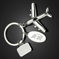 Thumbnail for ATR & Text Designed Suitcase Airplane Key Chains