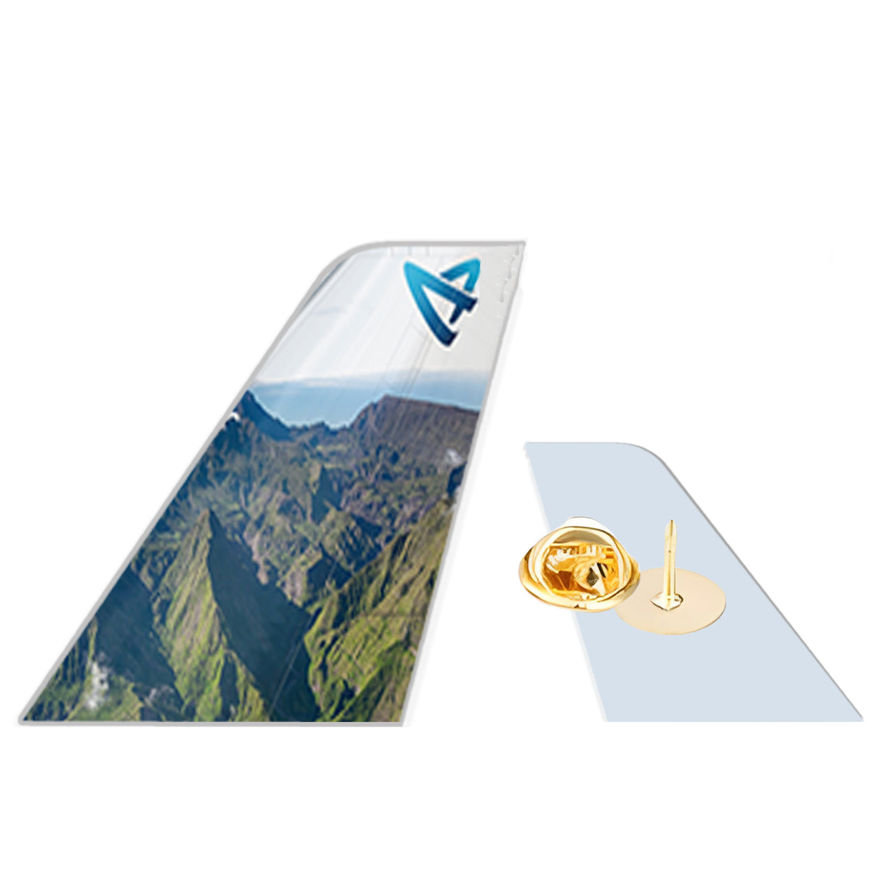 Air Austral Designed Tail Shape Badges & Pins