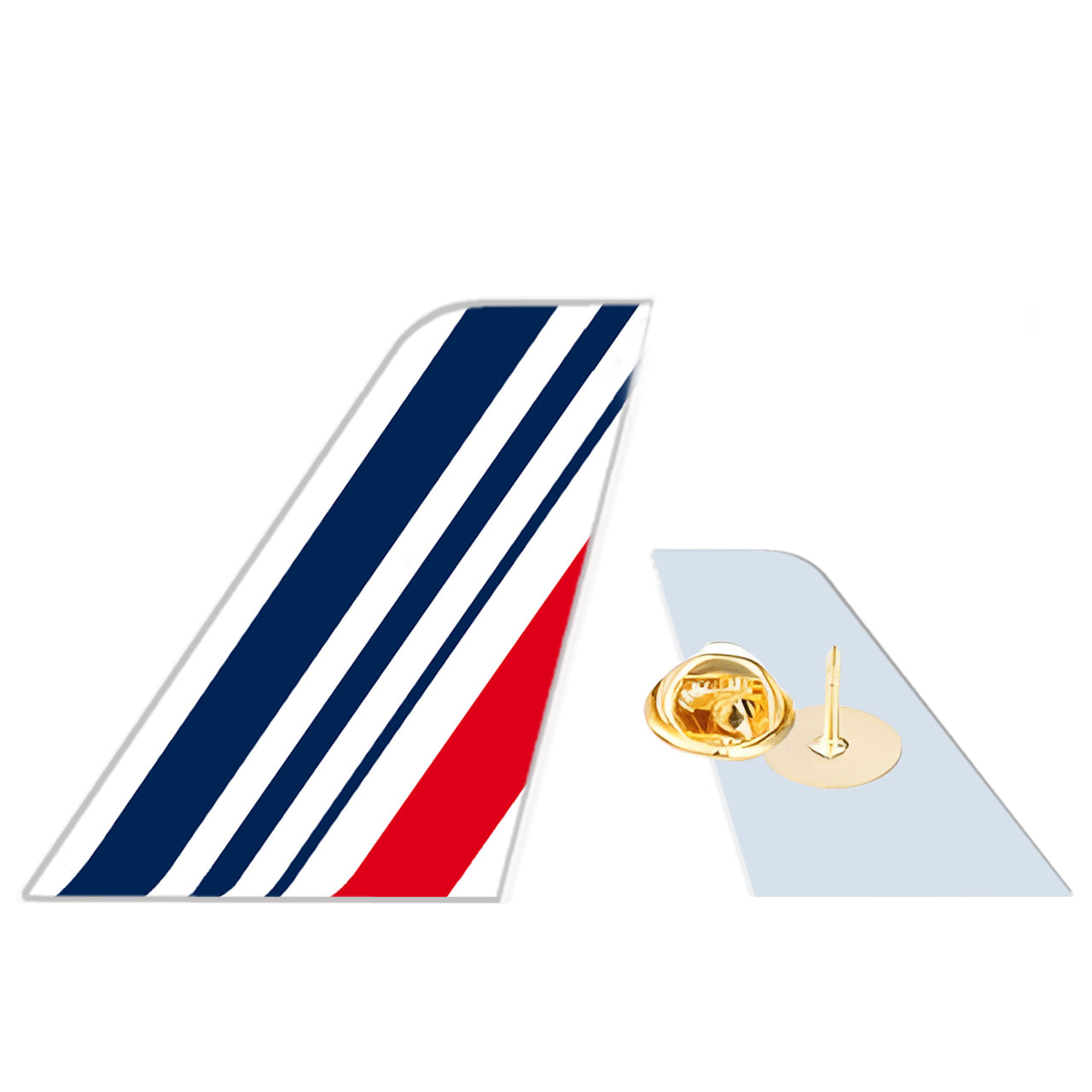 Air France Designed Tail Shape Badges & Pins