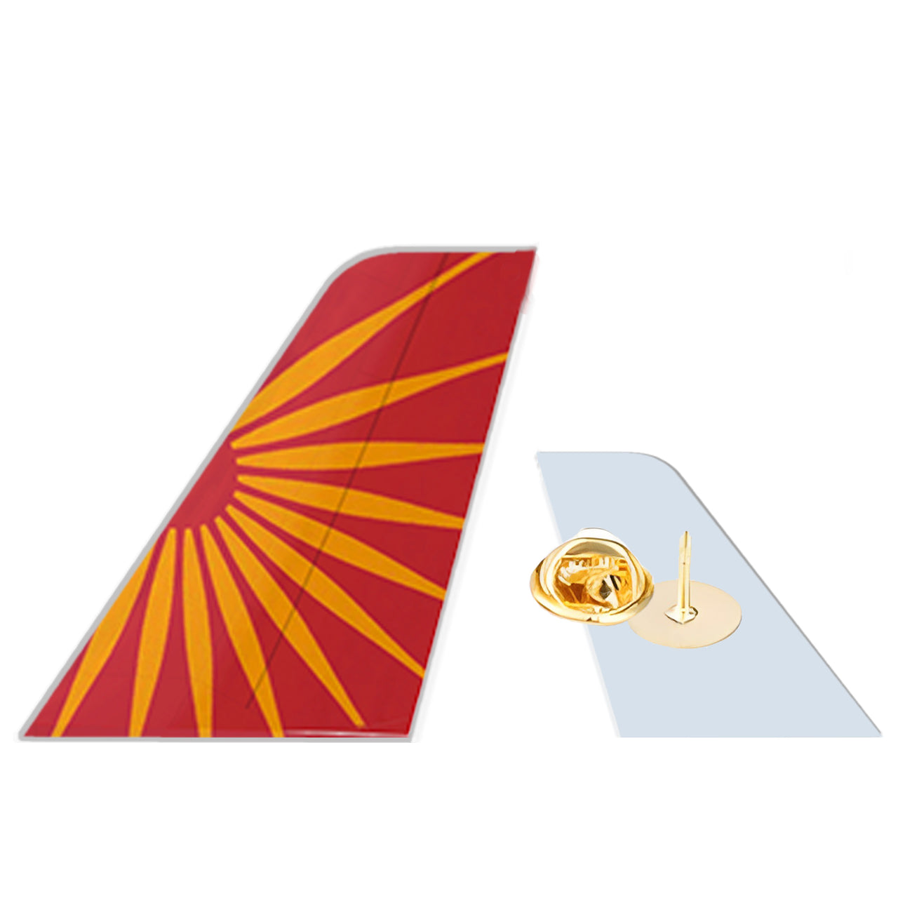 Air India Designed Tail Shape Badges & Pins