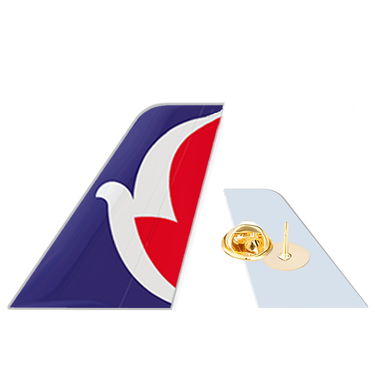 Air Macau Designed Tail Shape Badges & Pins