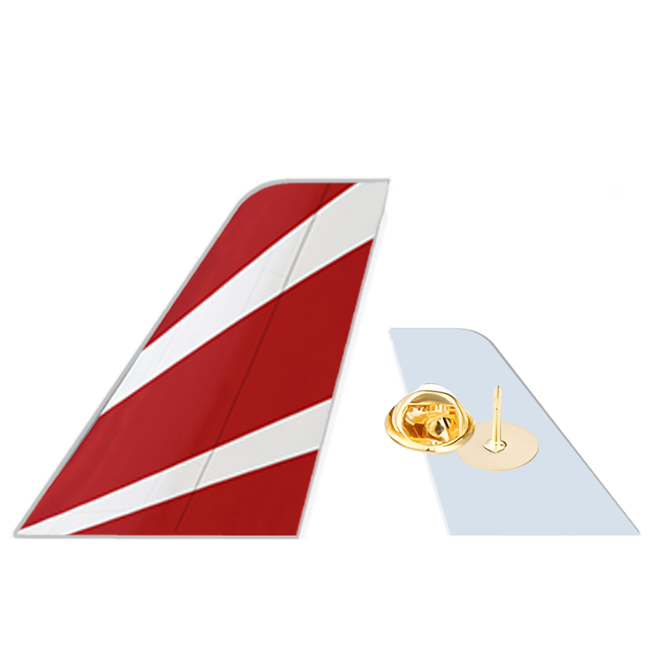 Air Mauritius Designed Tail Shape Badges & Pins