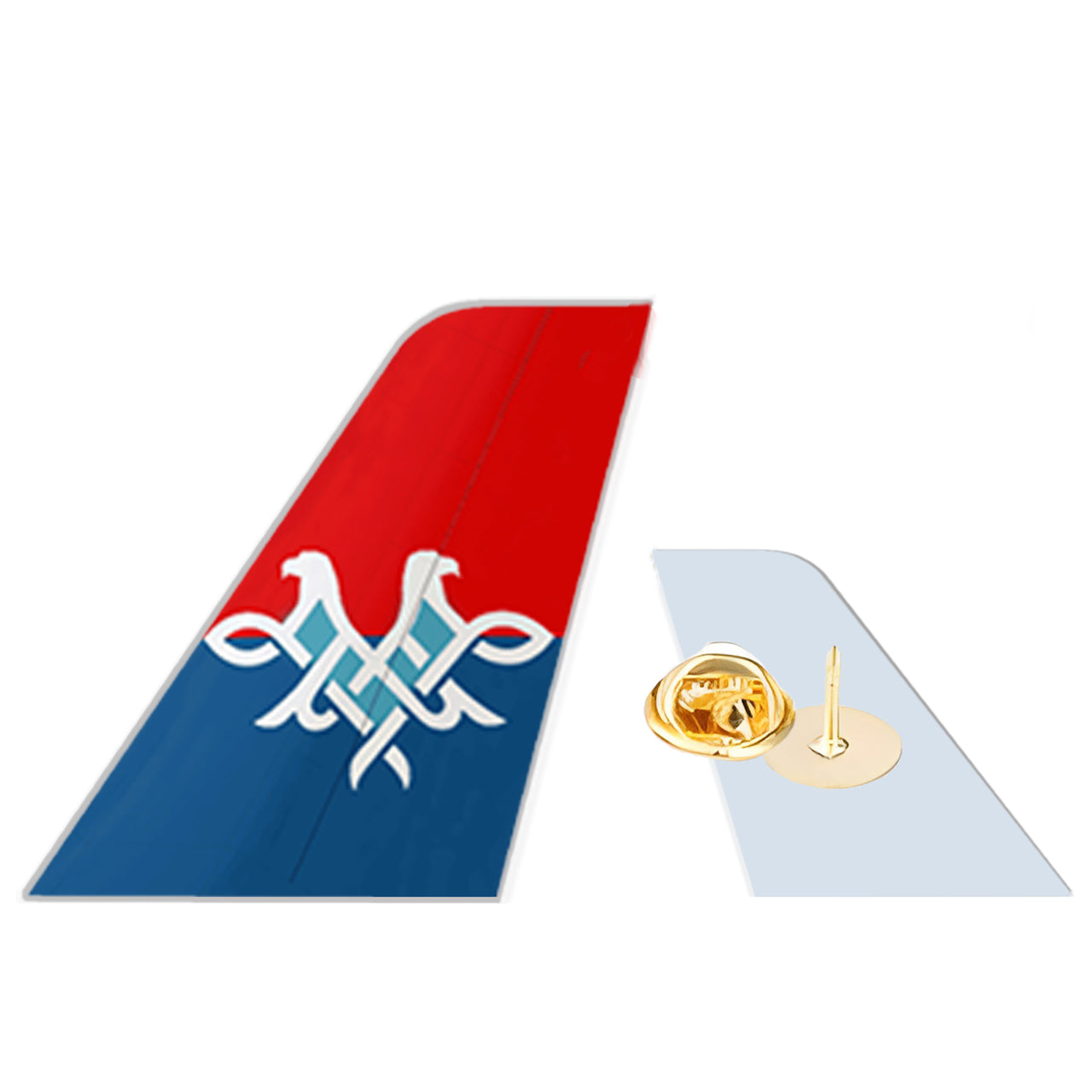 Air Serbia Designed Tail Shape Badges & Pins