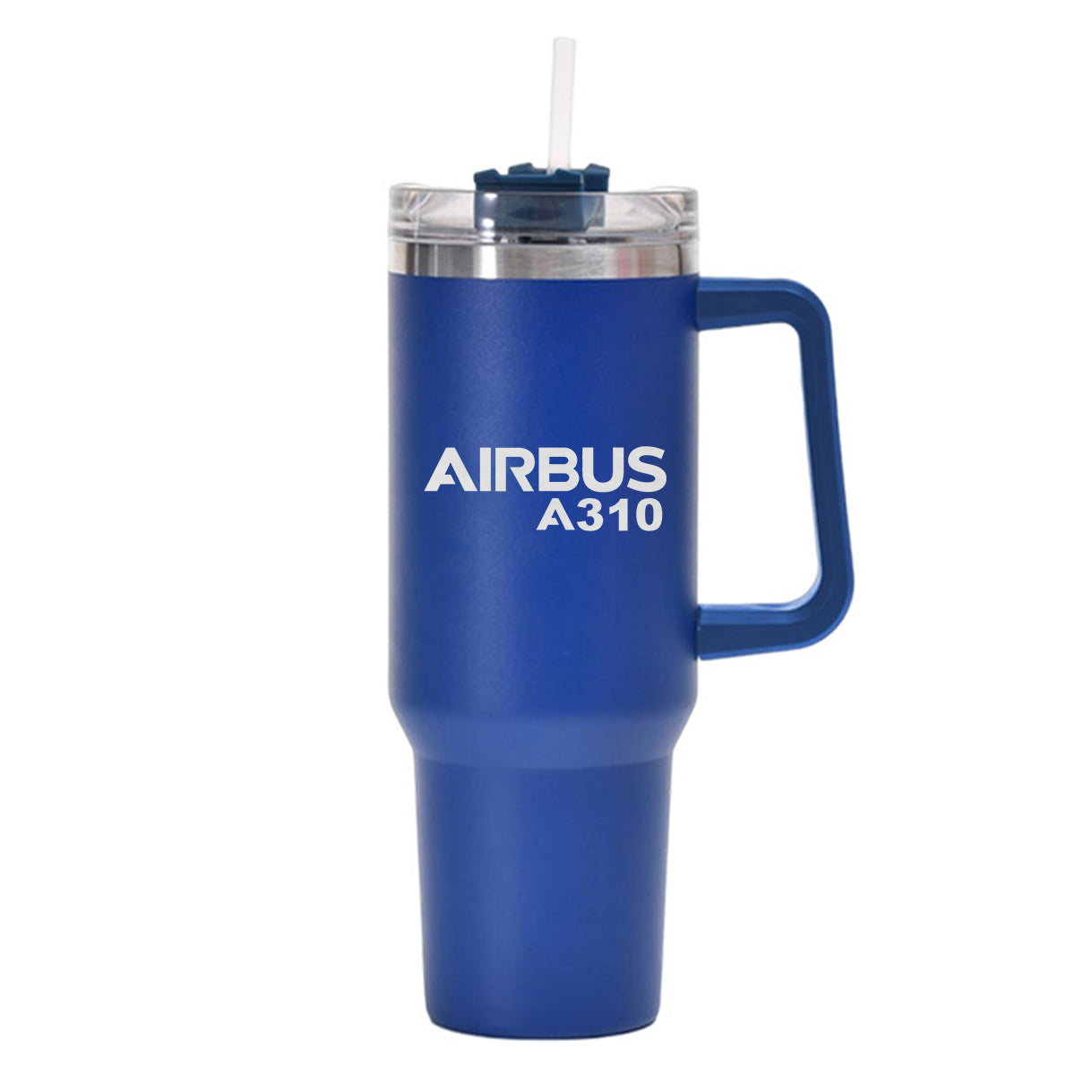 Airbus A310 & Text Designed 40oz Stainless Steel Car Mug With Holder