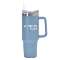 Thumbnail for Airbus A310 & Text Designed 40oz Stainless Steel Car Mug With Holder