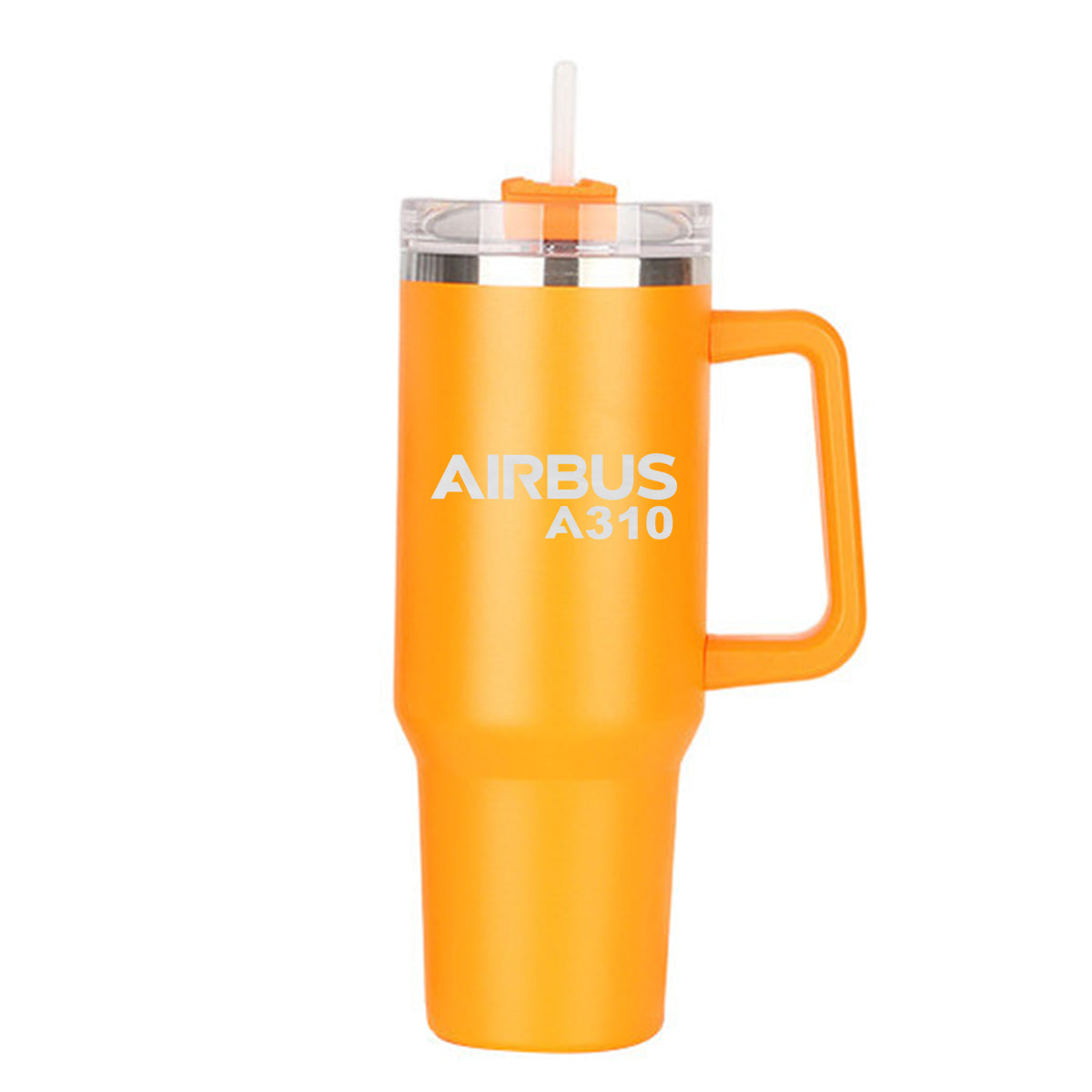 Airbus A310 & Text Designed 40oz Stainless Steel Car Mug With Holder