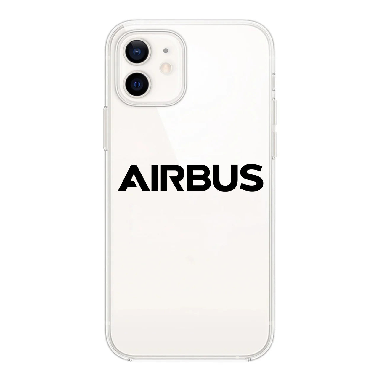 Airbus & Text Designed Transparent Silicone iPhone Cases