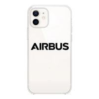 Thumbnail for Airbus & Text Designed Transparent Silicone iPhone Cases