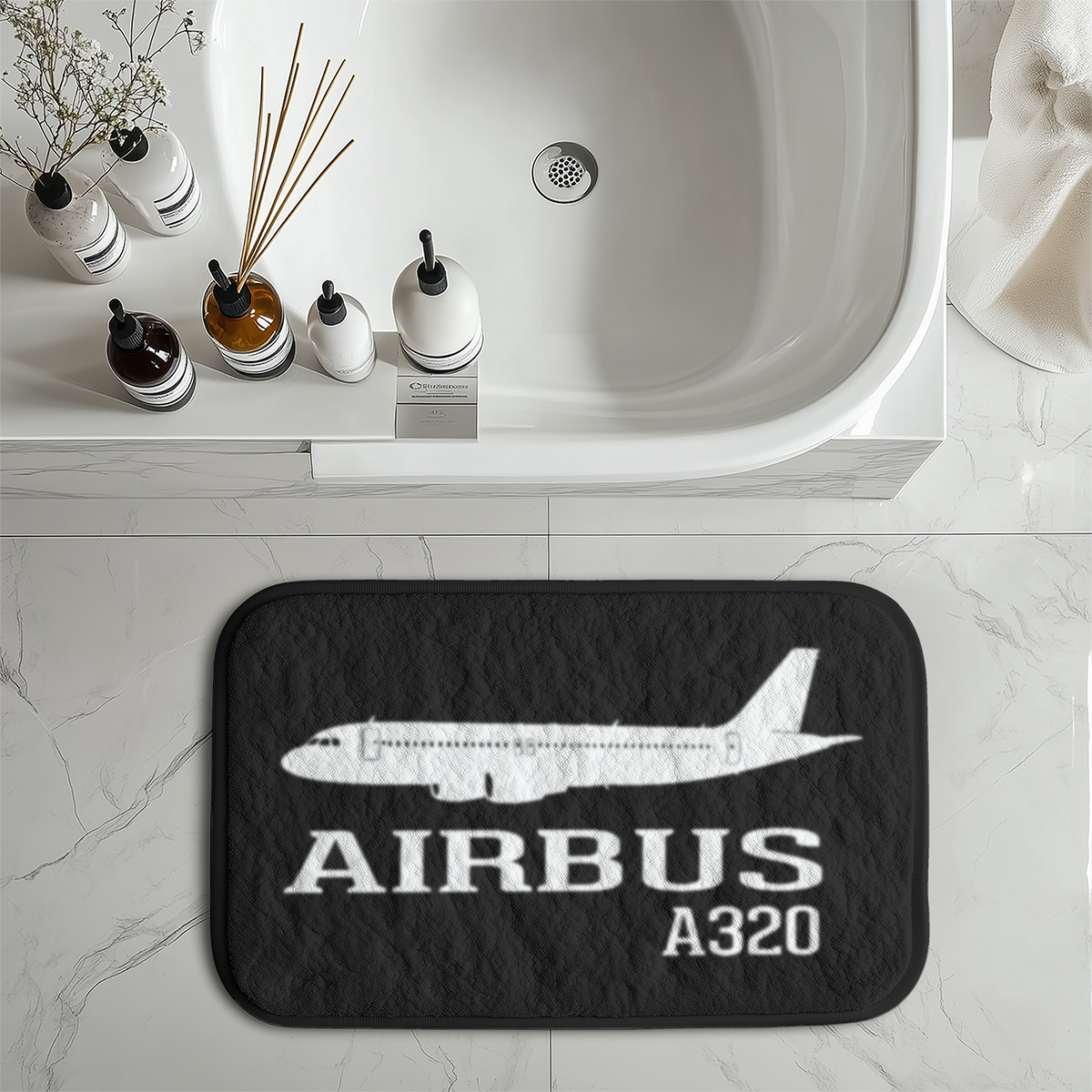 Airbus A320 Printed Designed Bath Mats