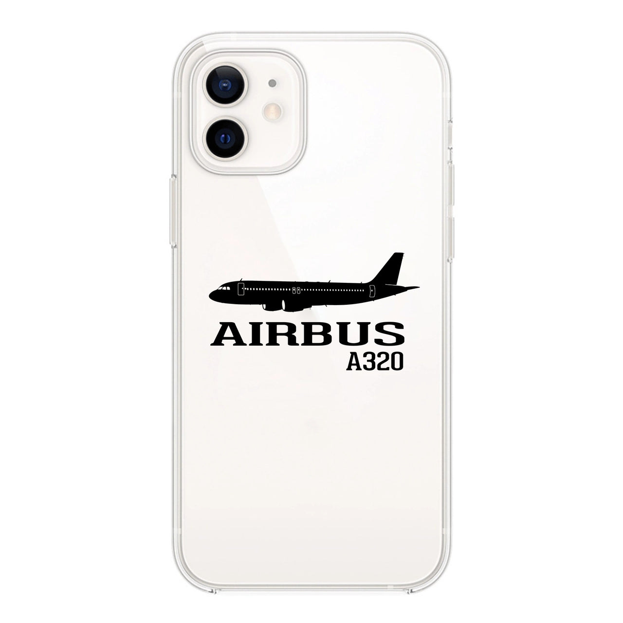 Airbus A320 Printed Designed Transparent Silicone iPhone Cases