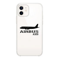 Thumbnail for Airbus A320 Printed Designed Transparent Silicone iPhone Cases