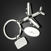 Thumbnail for Airbus A320 Silhouette Designed Suitcase Airplane Key Chains