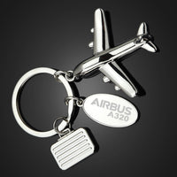 Thumbnail for Airbus A320 & Text Designed Suitcase Airplane Key Chains