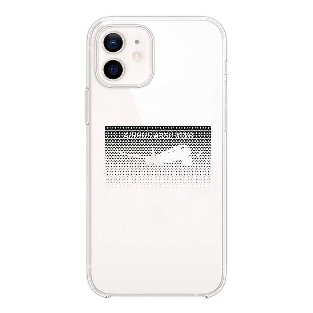 Airbus A350XWB & Dots Designed Transparent Silicone iPhone Cases