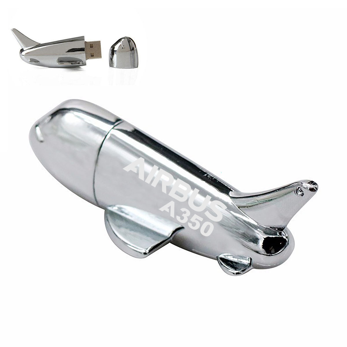 Airbus A350 & Text Designed Airplane Shape USB Drives