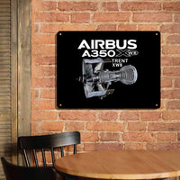 Thumbnail for Airbus A350 & Trent Wxb Engine Printed Metal Sign