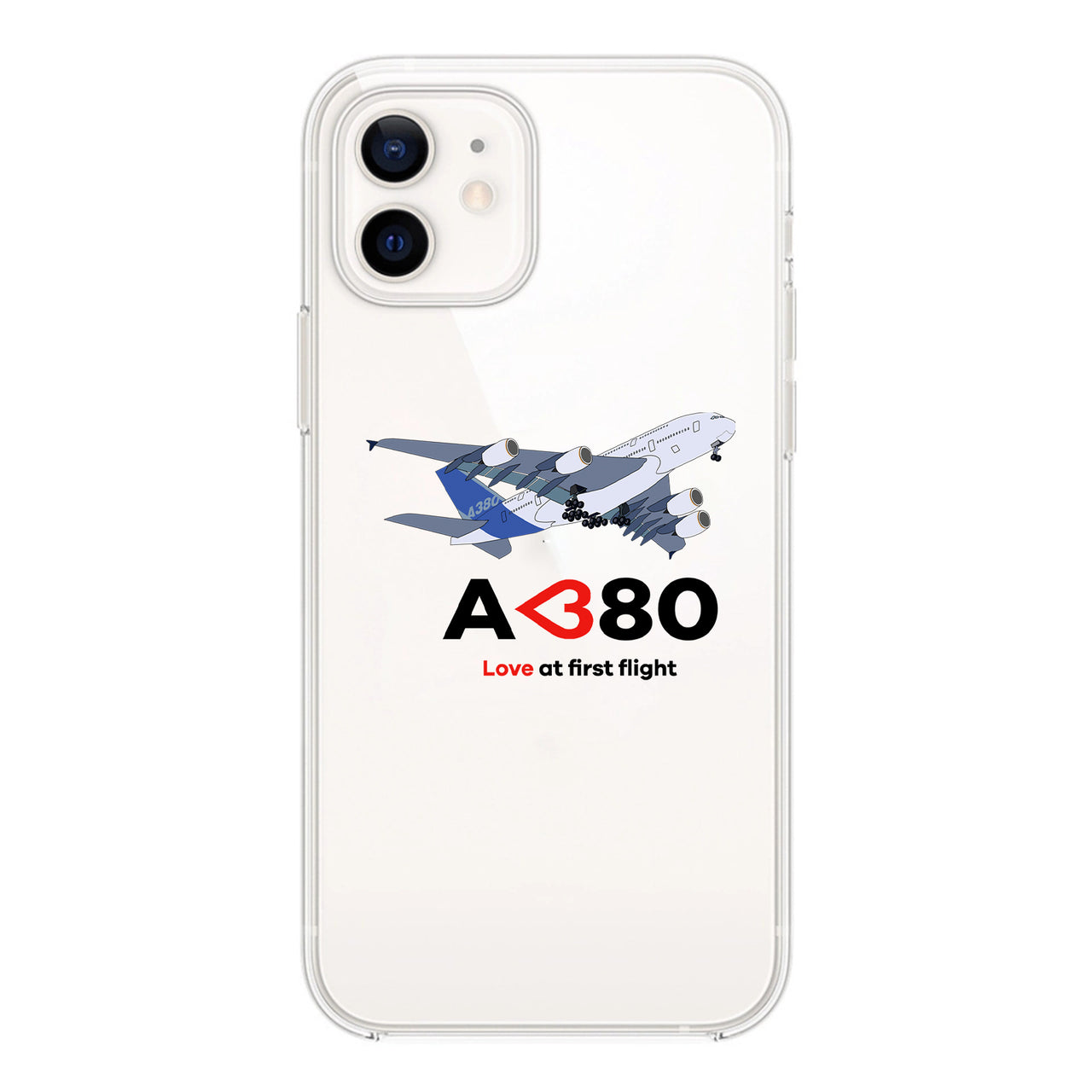 Airbus A380 Love at first flight Designed Transparent Silicone iPhone Cases