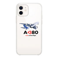 Thumbnail for Airbus A380 Love at first flight Designed Transparent Silicone iPhone Cases