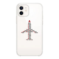 Thumbnail for Airplane Shape Aviation Alphabet Designed Transparent Silicone iPhone Cases