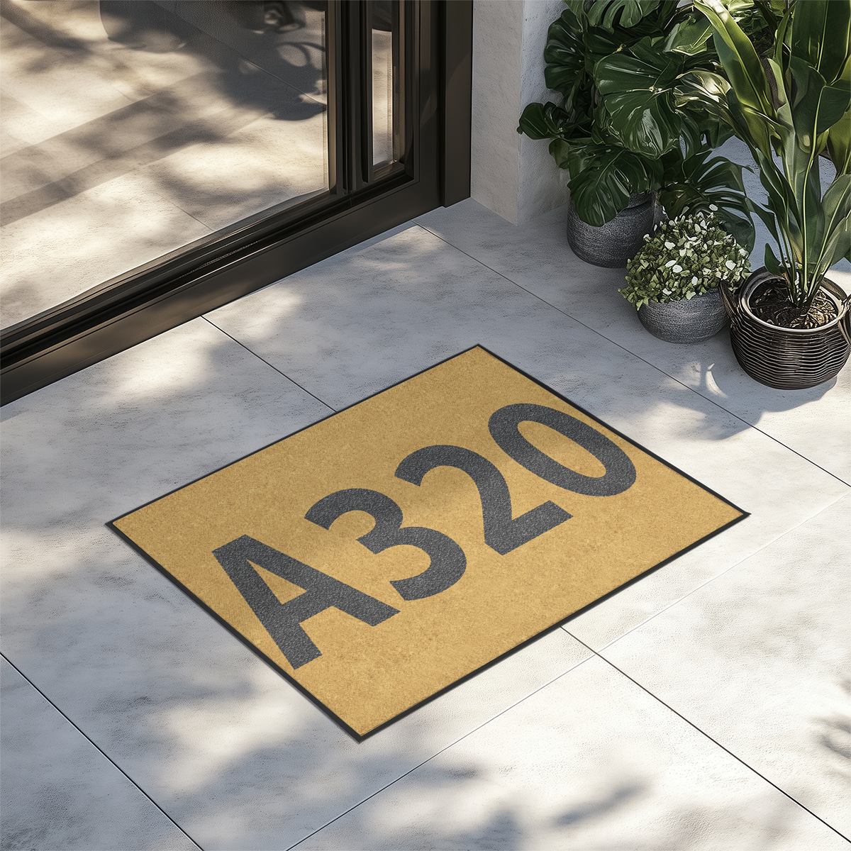 Airport Ground Signs Designed "Airbus A320" Door Mats