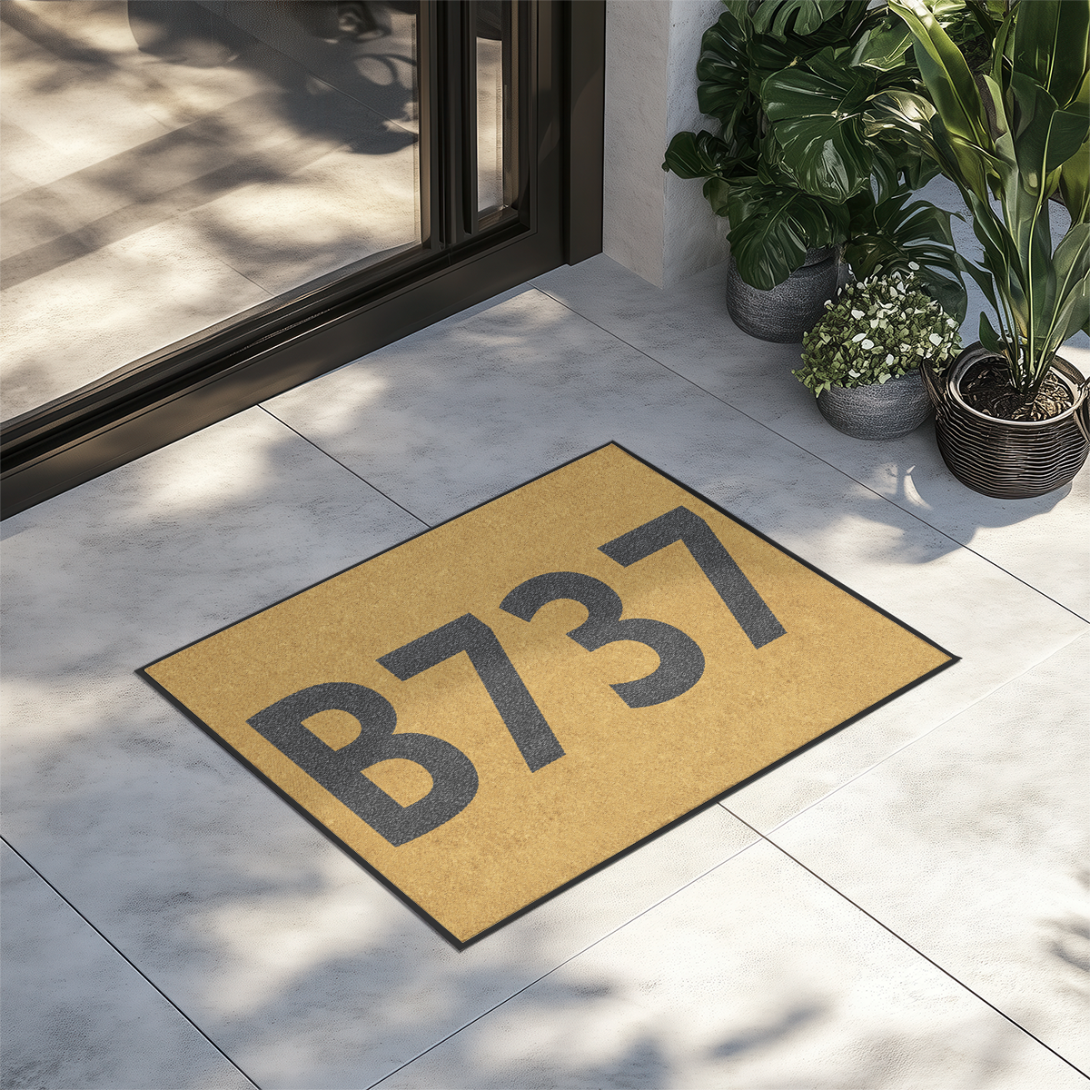 Airport Ground Signs Designed "Boeing 737" Door Mats