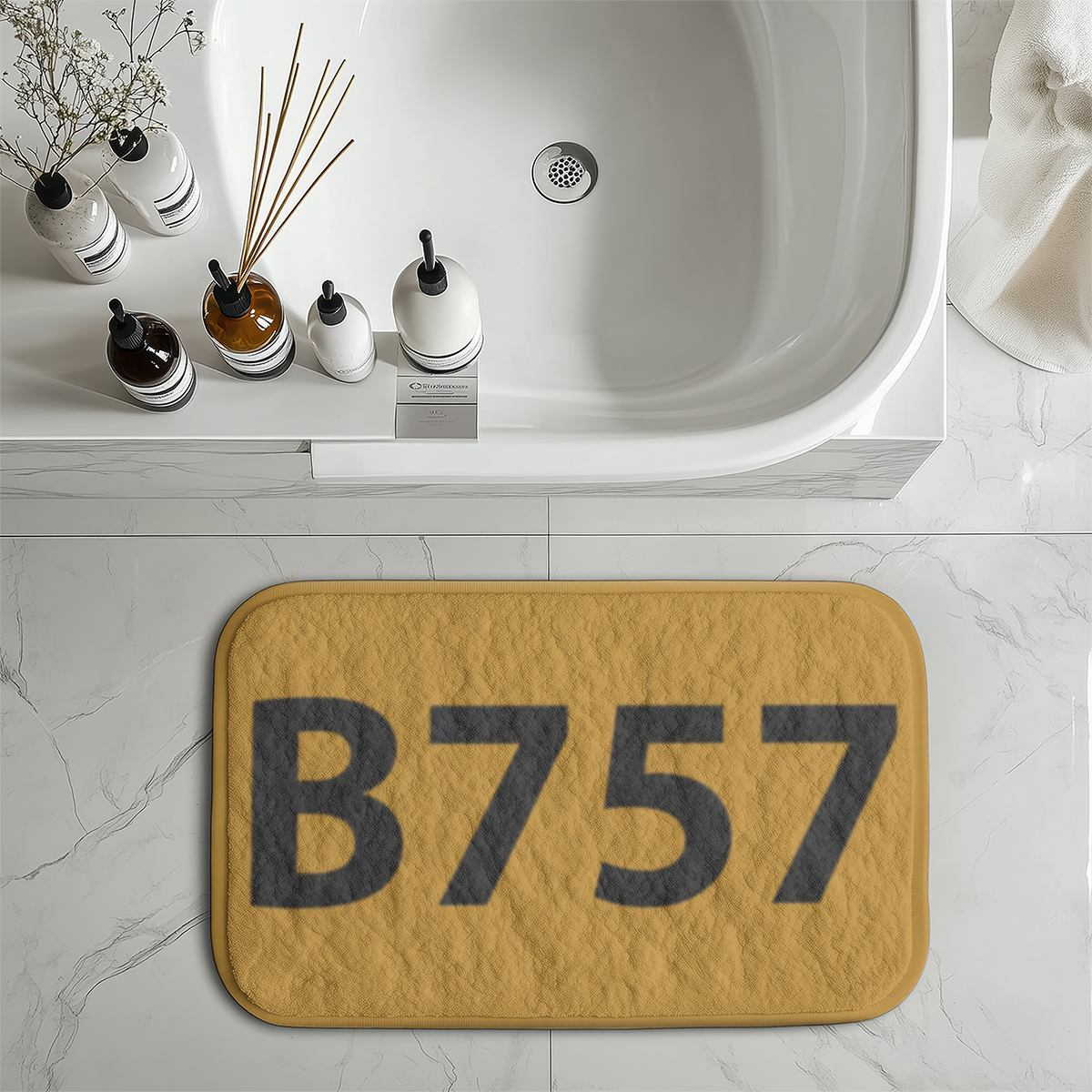 Airport Ground Signs Designed "Boeing 757" Bath Mats