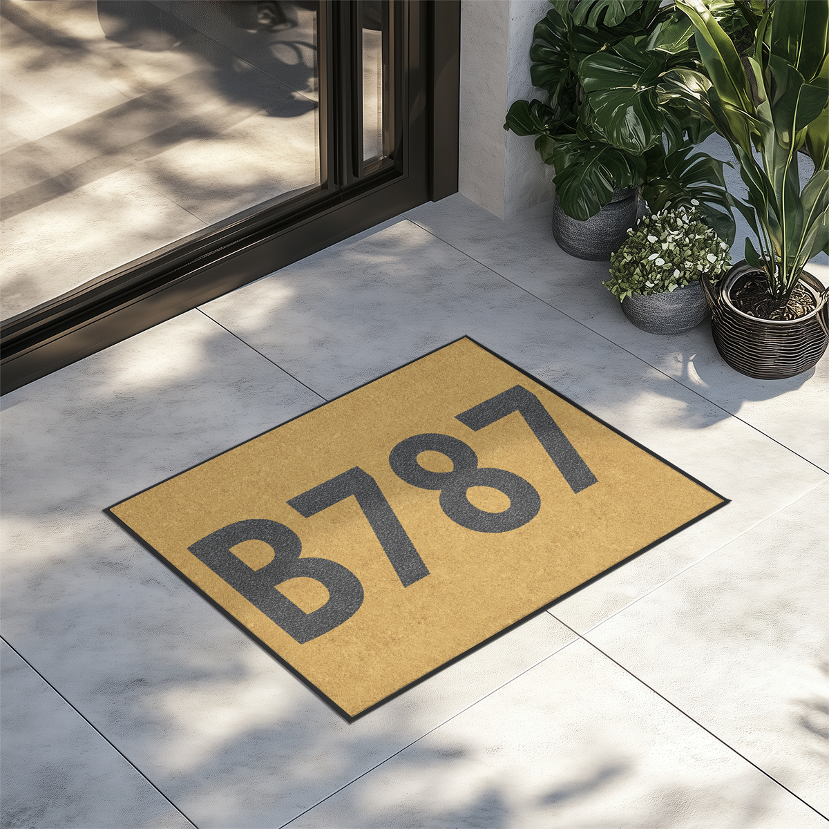 Airport Ground Signs Designed "Boeing 787" Door Mats