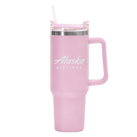 Thumbnail for Alaska Airlines Designed 40oz Stainless Steel Car Mug With Holder