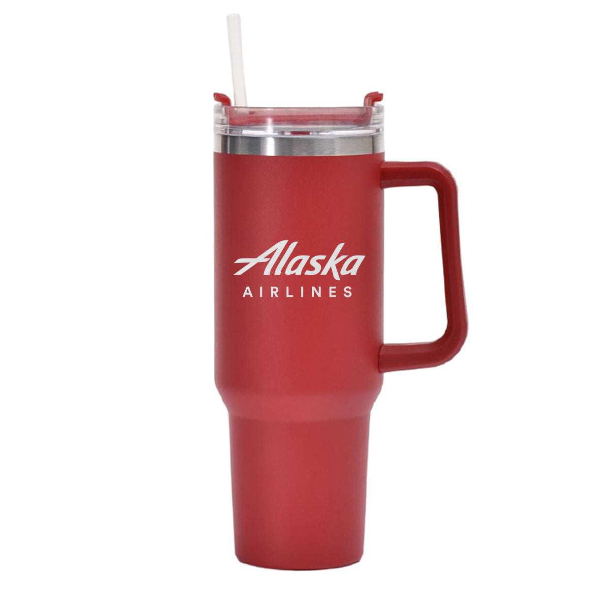 Alaska Airlines Designed 40oz Stainless Steel Car Mug With Holder