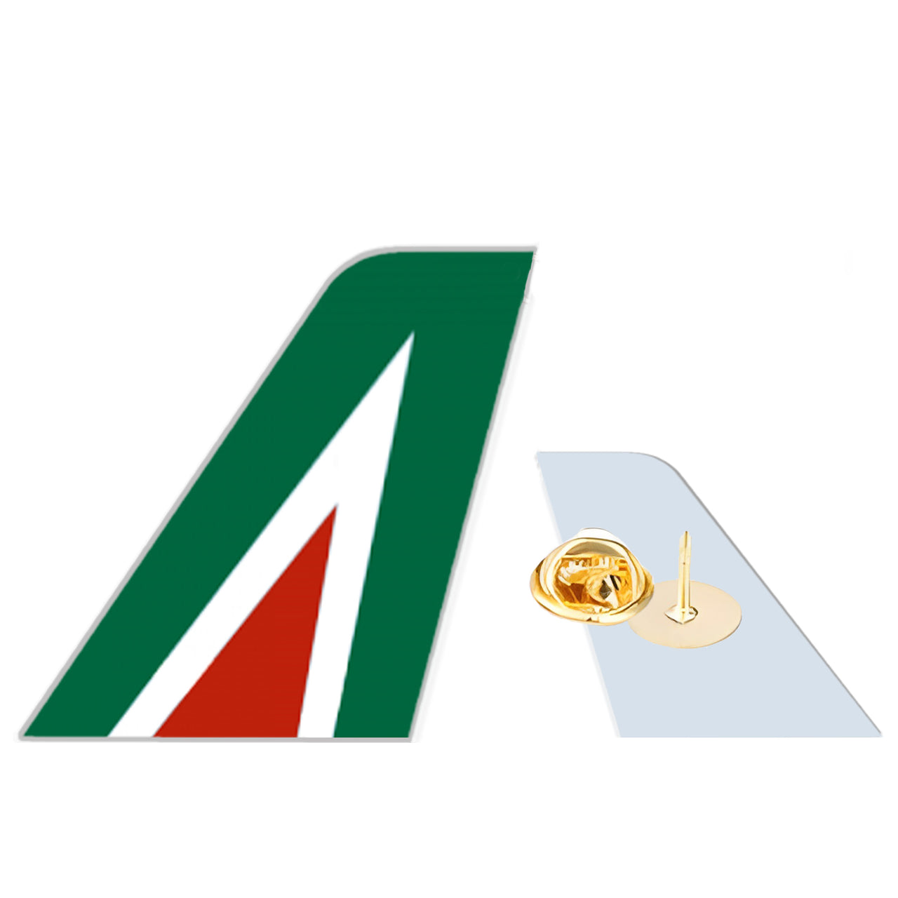 Alitalia Designed Tail Shape Badges & Pins