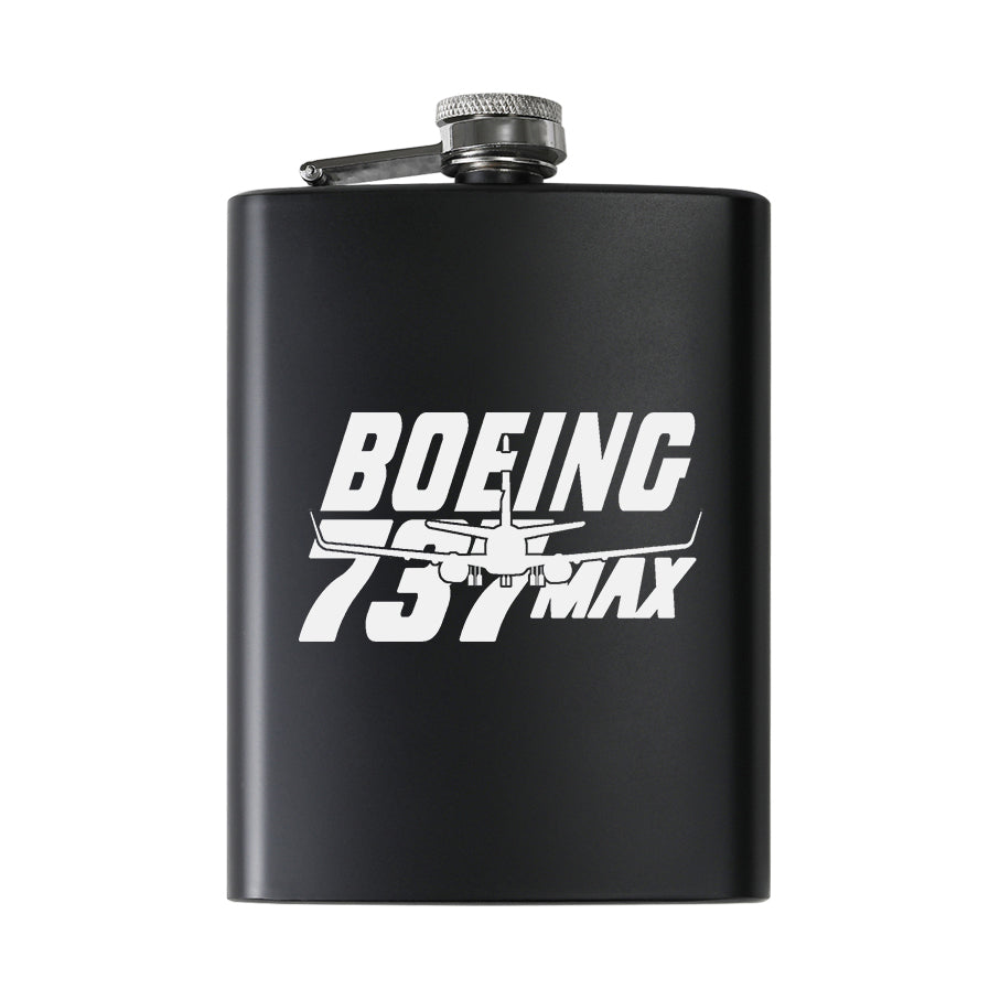 Amazing 737 Max Designed Stainless Steel Hip Flasks