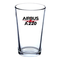 Thumbnail for Amazing Airbus A220 Designed Beer & Water Glasses