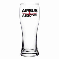 Thumbnail for Amazing Airbus A320neo Designed Pilsner Beer Glasses