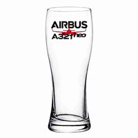 Thumbnail for Amazing Airbus A321neo Designed Pilsner Beer Glasses