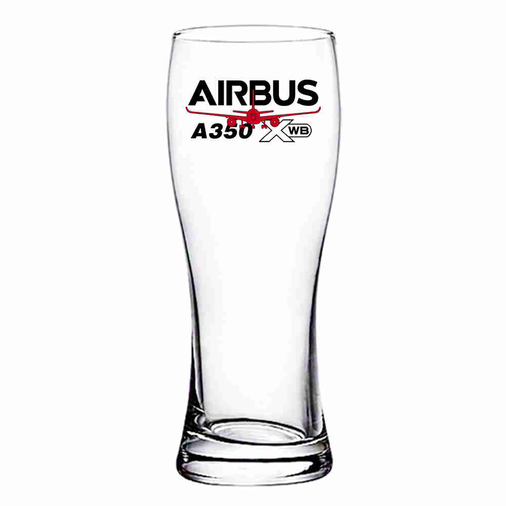 Amazing Airbus A350 XWB Designed Pilsner Beer Glasses